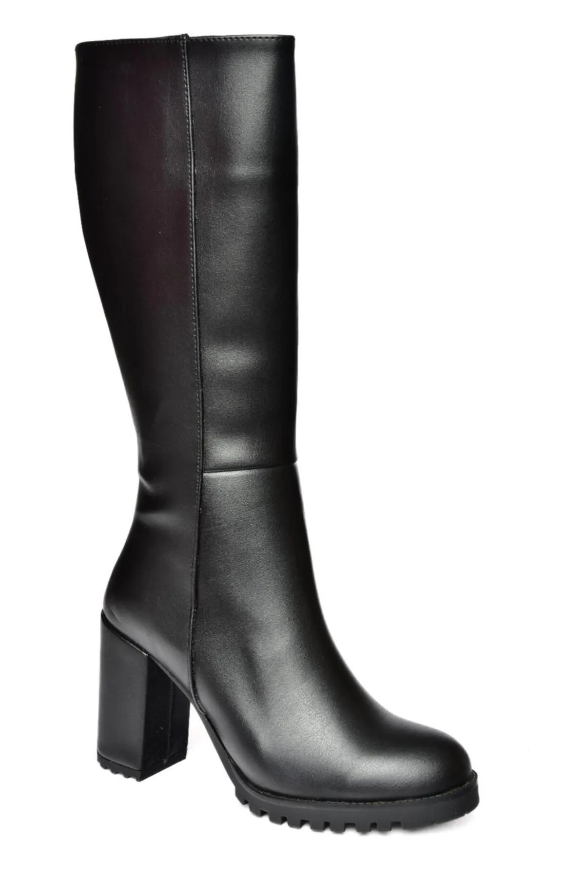 Fox Shoes  R518911409 Schwarze Damenstiefel mit dickem Absatz