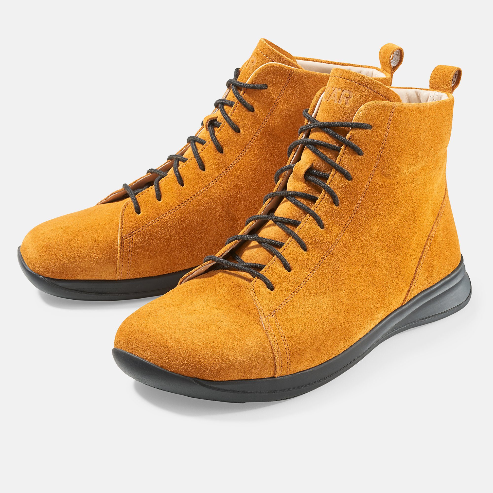 BÄR Damenschuh - Modell Liz in der Farbe Honig Schnürboots Aus echtem Leder