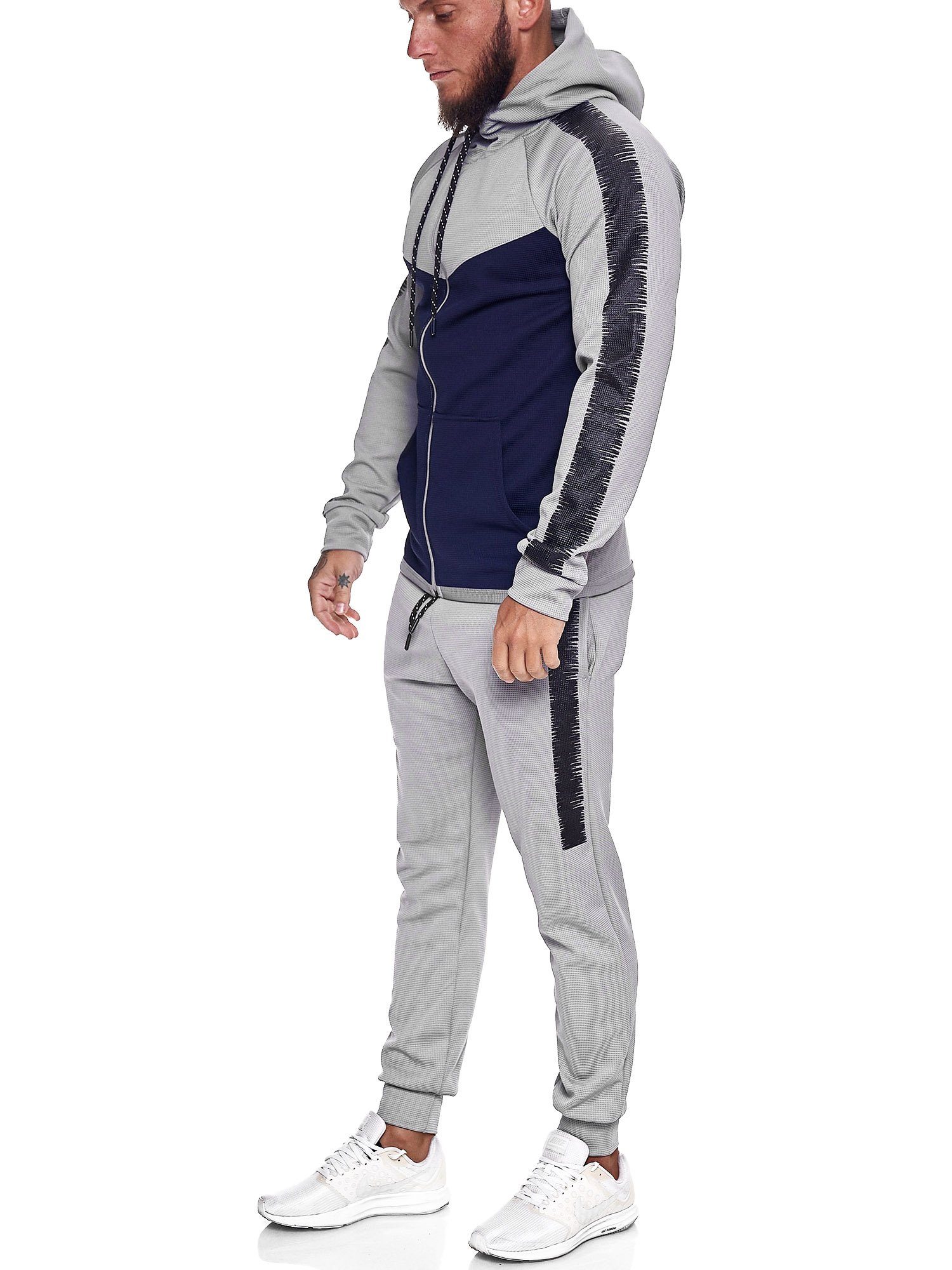 Code47 Jogginganzug Code47 Herren Jogginganzug Sportanzug Modell 1053 (Sportanzug Trainingsanzug Fitnessanzug, 2-tlg)