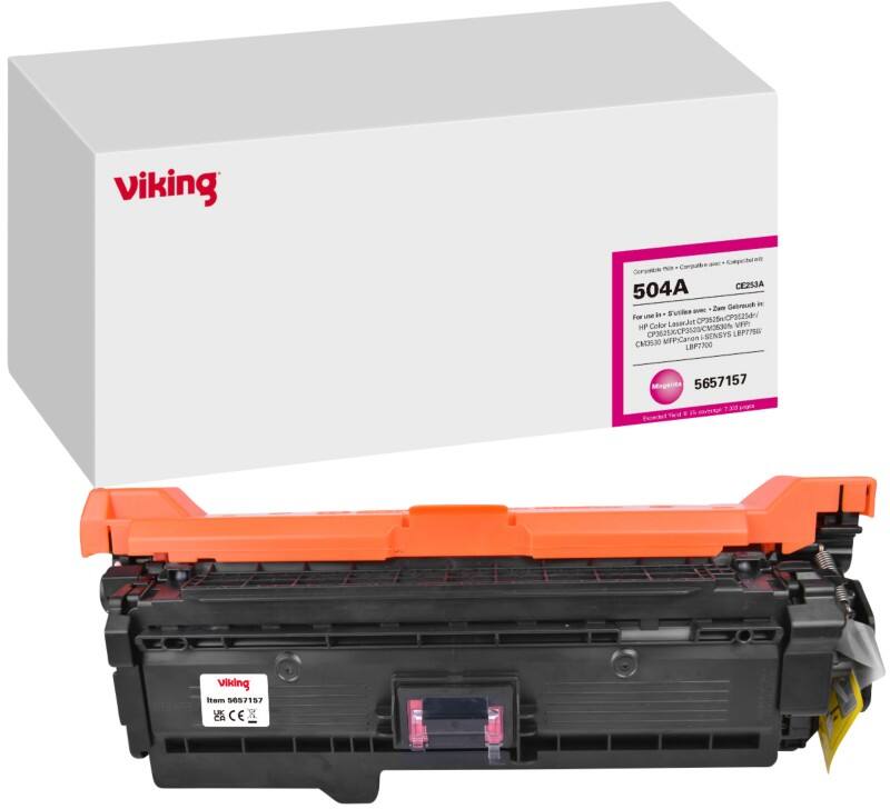 Viking 504A Kompatibel HP Tonerkartusche CE253A Magenta