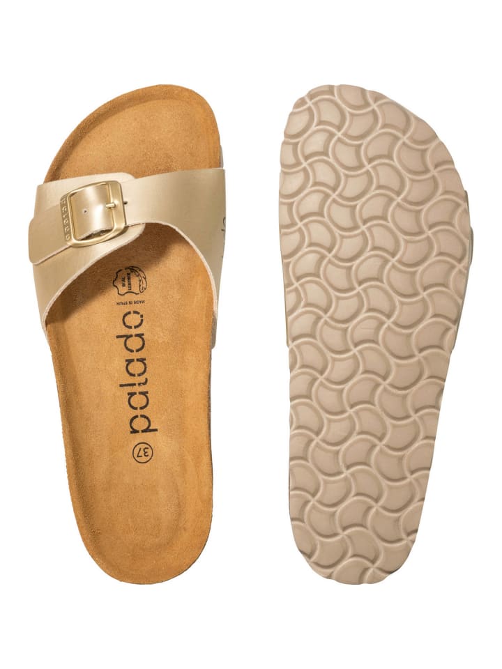palado Pantoletten in Gold günstig kaufen