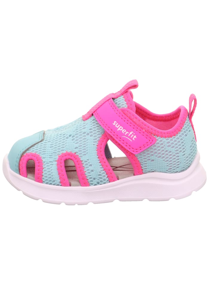 superfit Lauflernsandale WAVE in Hellgrün/Pink günstig kaufen
