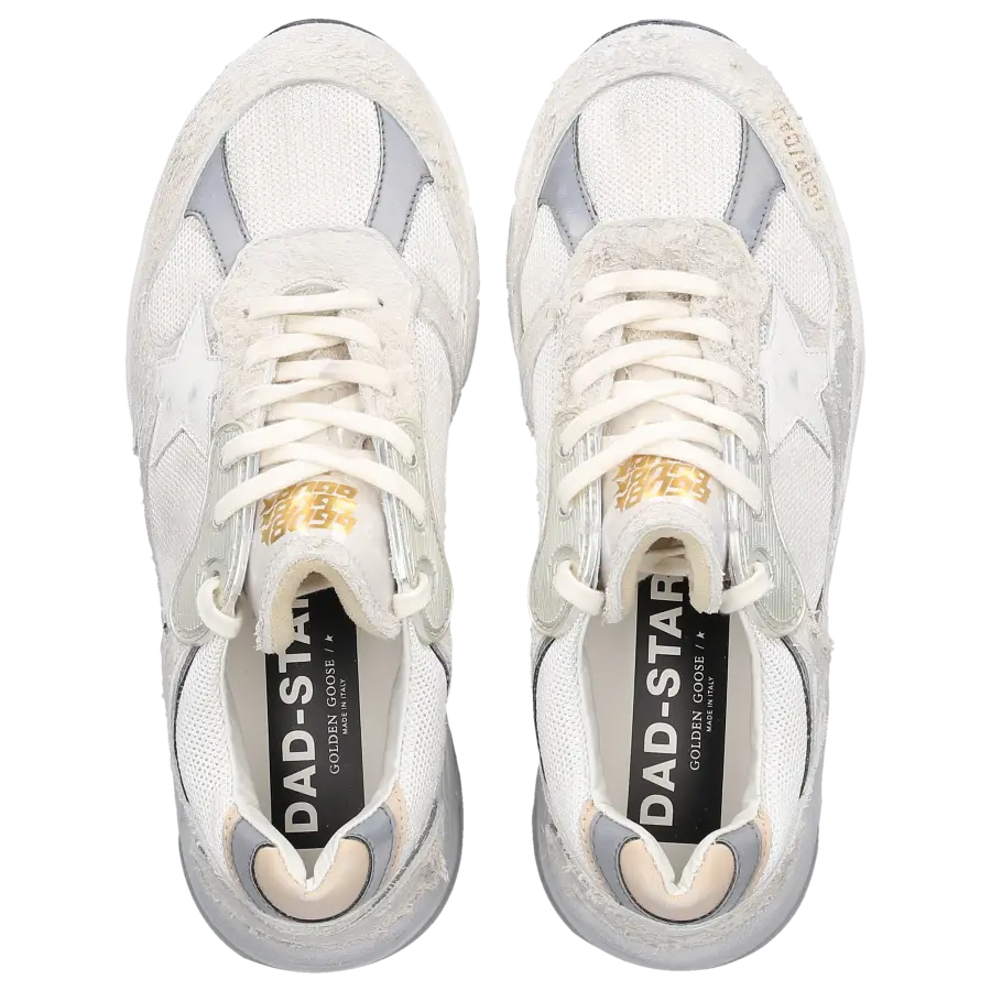 Golden Goose - Sneaker low RUNNING DAD Veloursleder - weiß