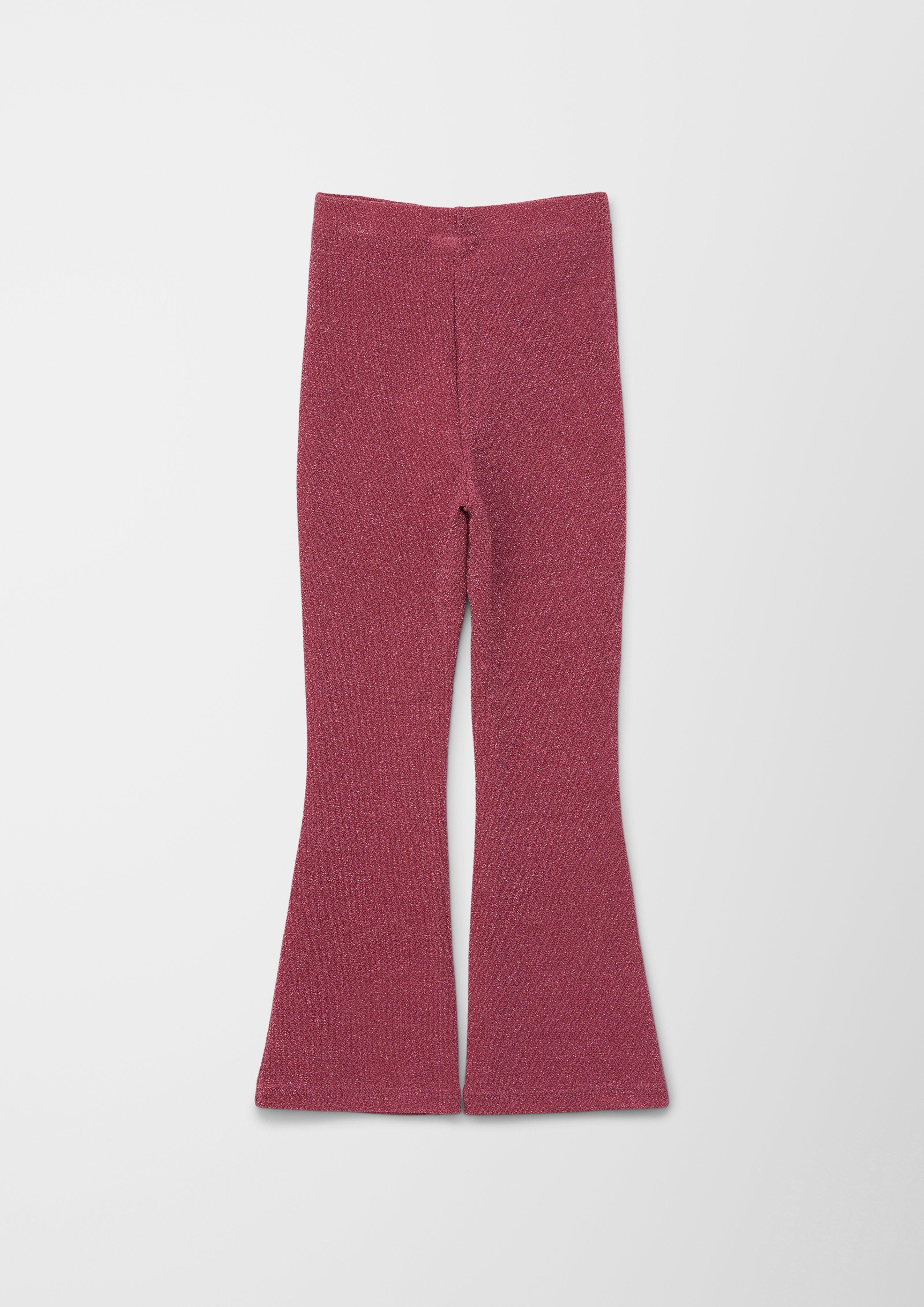 Slim: Flared Leggings mit Glitzergarn  2141185-4592