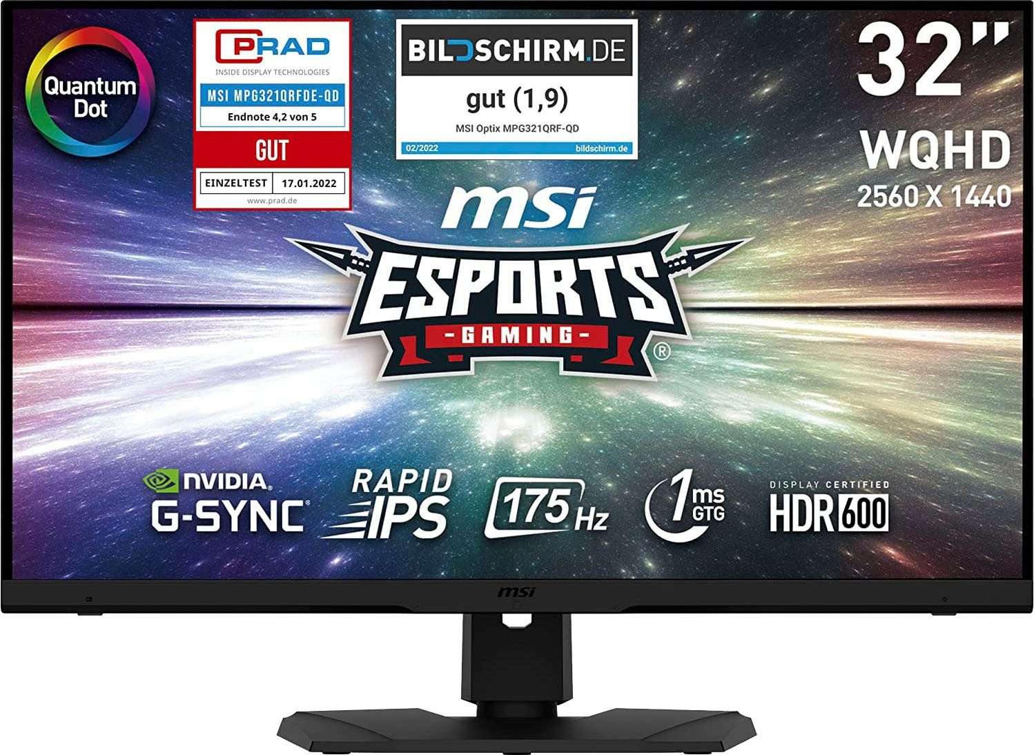 MSI Optix MPG321QRFDE-QD Gaming-LED-Monitor (81,28 cm/32 