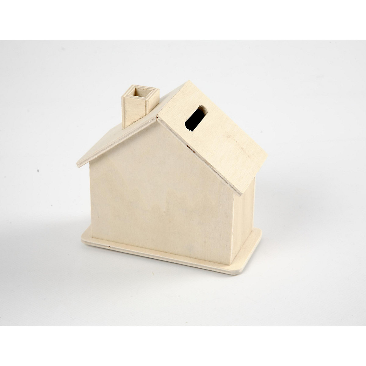 Spardose aus Holz, 10x10x5,4 cm