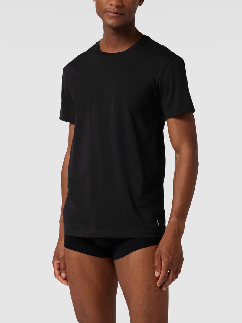 T-Shirt aus Baumwolle im 2er-Pack in schwarz