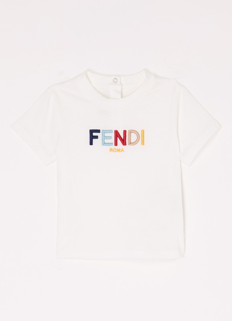 Koszulka Fendi z haftowanym logo