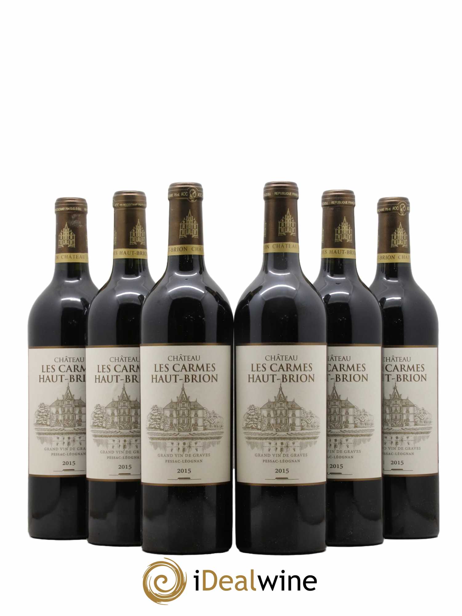 Château Les Carmes Haut-Brion  2015 - Lot de 6 Bouteilles