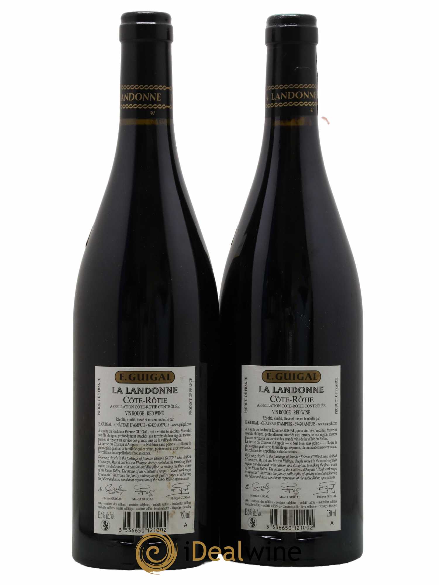 Côte-Rôtie La Landonne Guigal  2010 - Lot de 2 Bouteilles