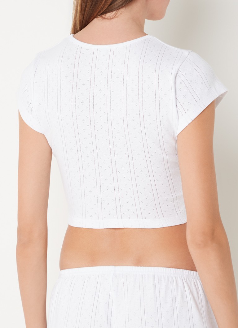 Cou Cou Intimates  Baby Tee crop top van biologisch katoen