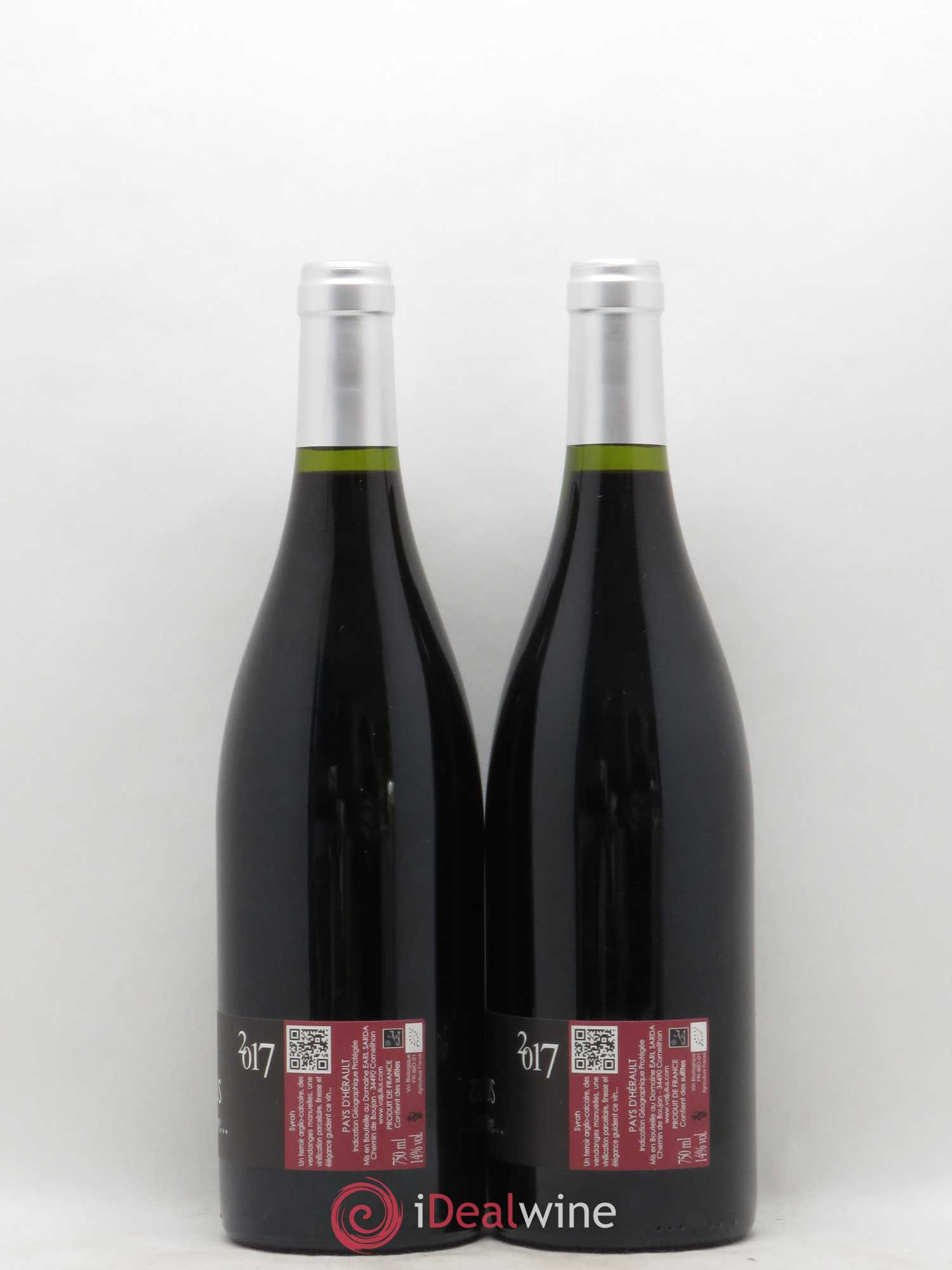 IGP Pays d'Hérault (Vin de Pays de l'Hérault) Valjulius Signature J Et B Sarda 2017 - Lot de 2 Bouteilles