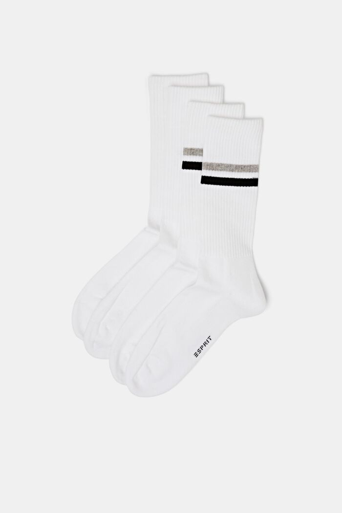 2er-Pack Sportsocken, Bio-Baumwolle