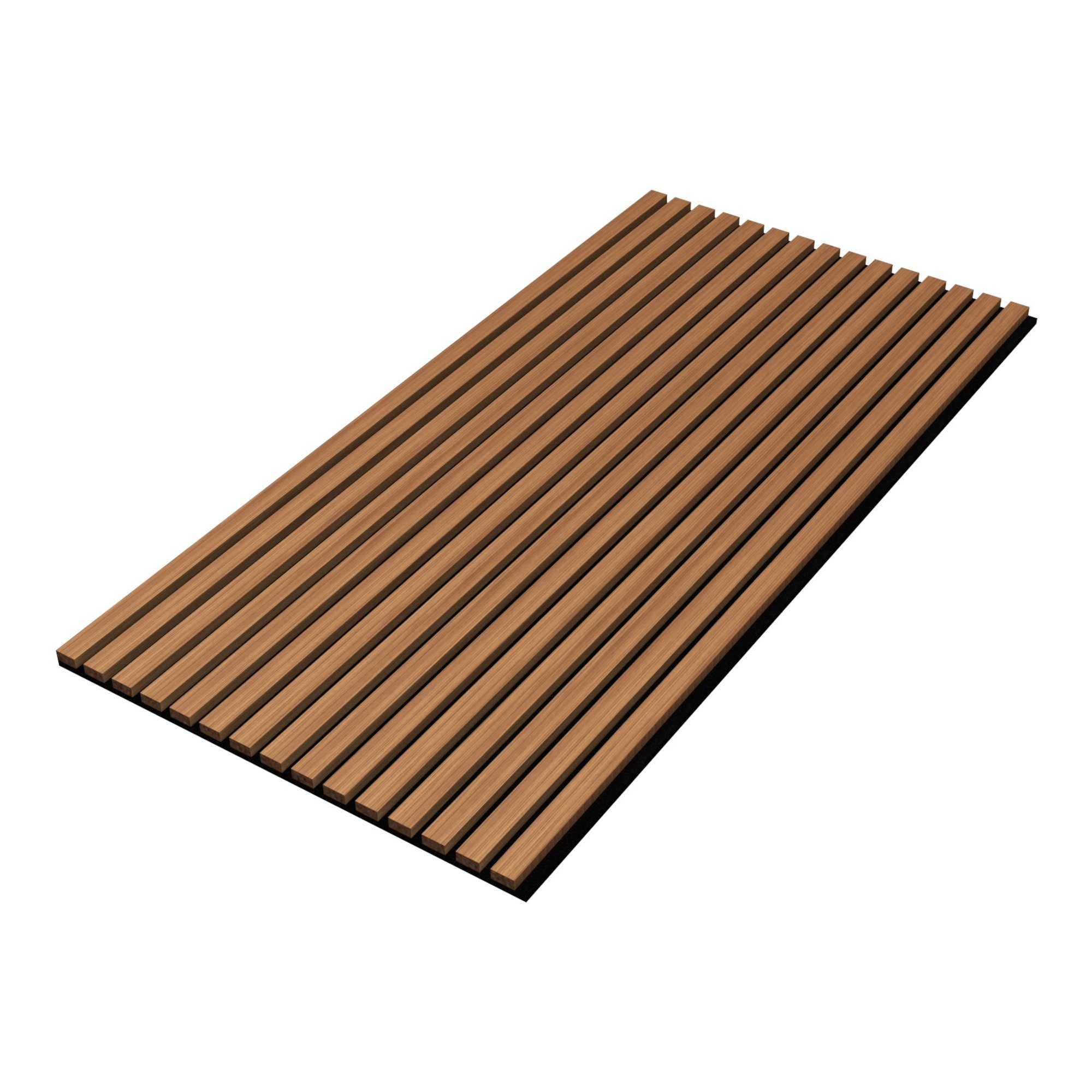 neu.holz 3D Wandpaneel, (Set, 8-tlg) Vang Akustik Wandpaneel Teak 5,76m²