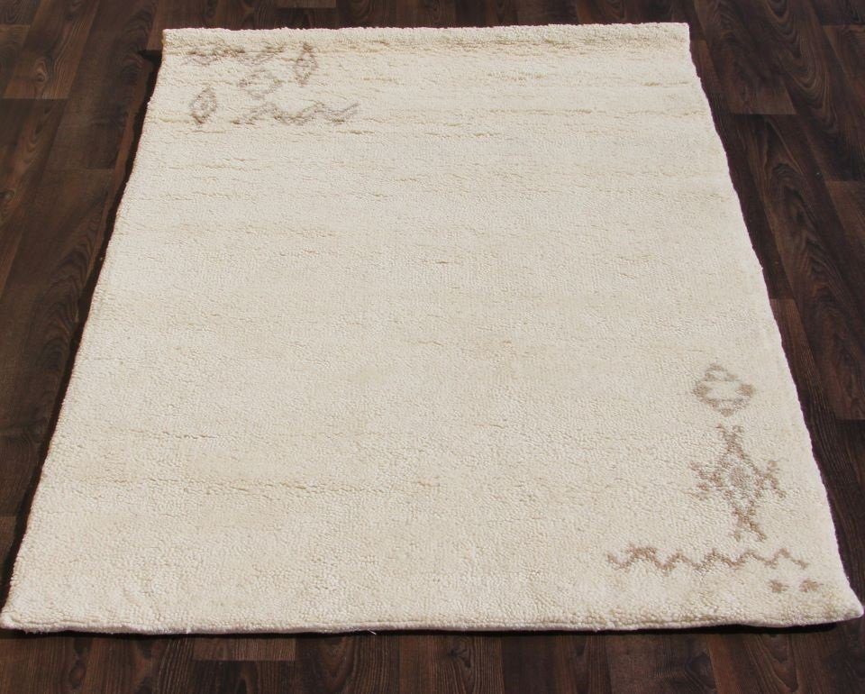 Teppich Berber Teppich Wollteppichn, gemustert, Sona-Lux, rechteckig, Höhe: 23 mm, Berber Teppich, Teppich natur Schurwolle, Handgeknüpft, Teppich rechteckig quadratisch und rund, Läufer, Brücke, aus Marokko, reine Wolle, für Wohnzimmer Esszimmer & S