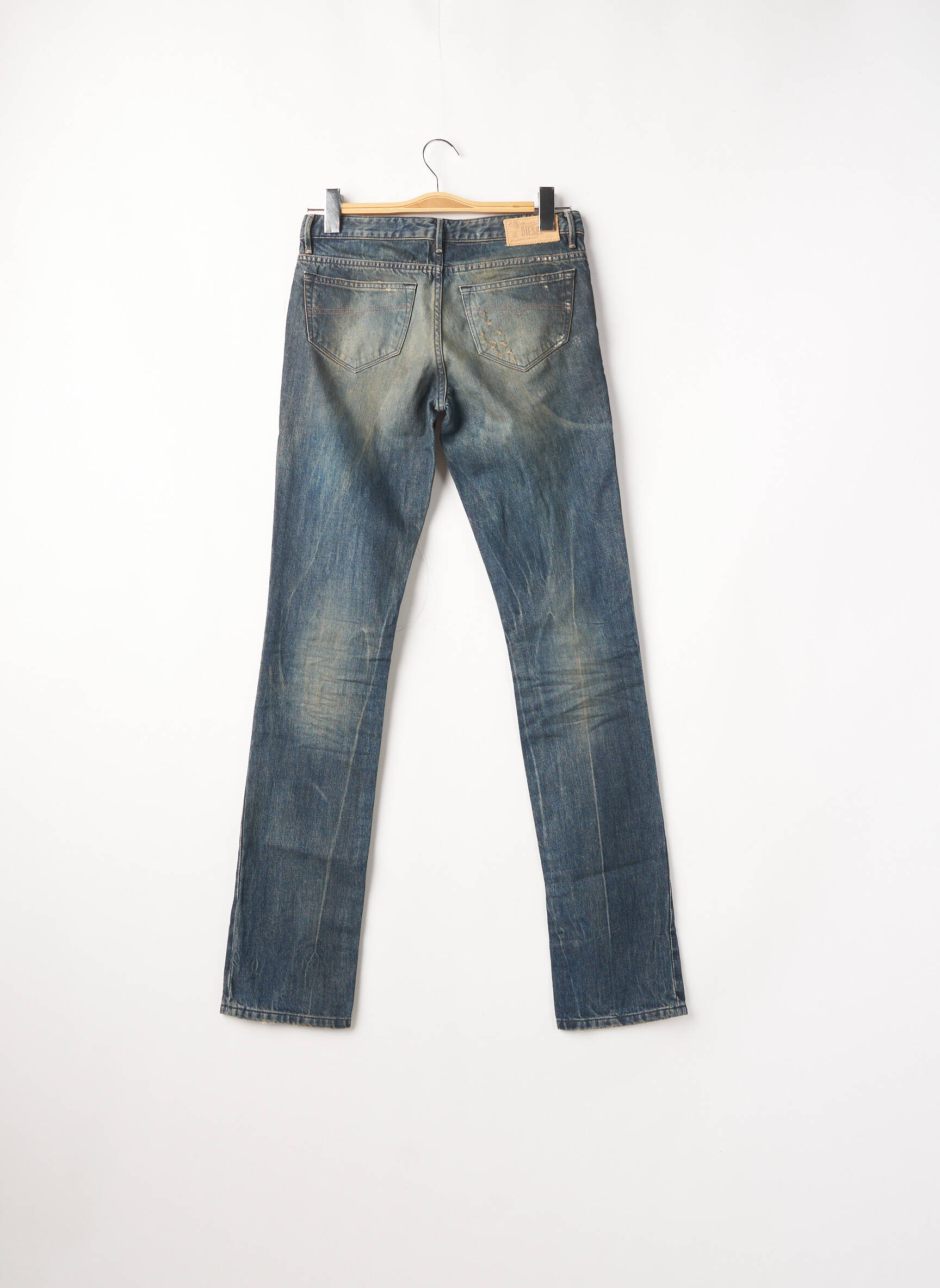 Diesel Jeans Coupe Droite Femme couleur bleu