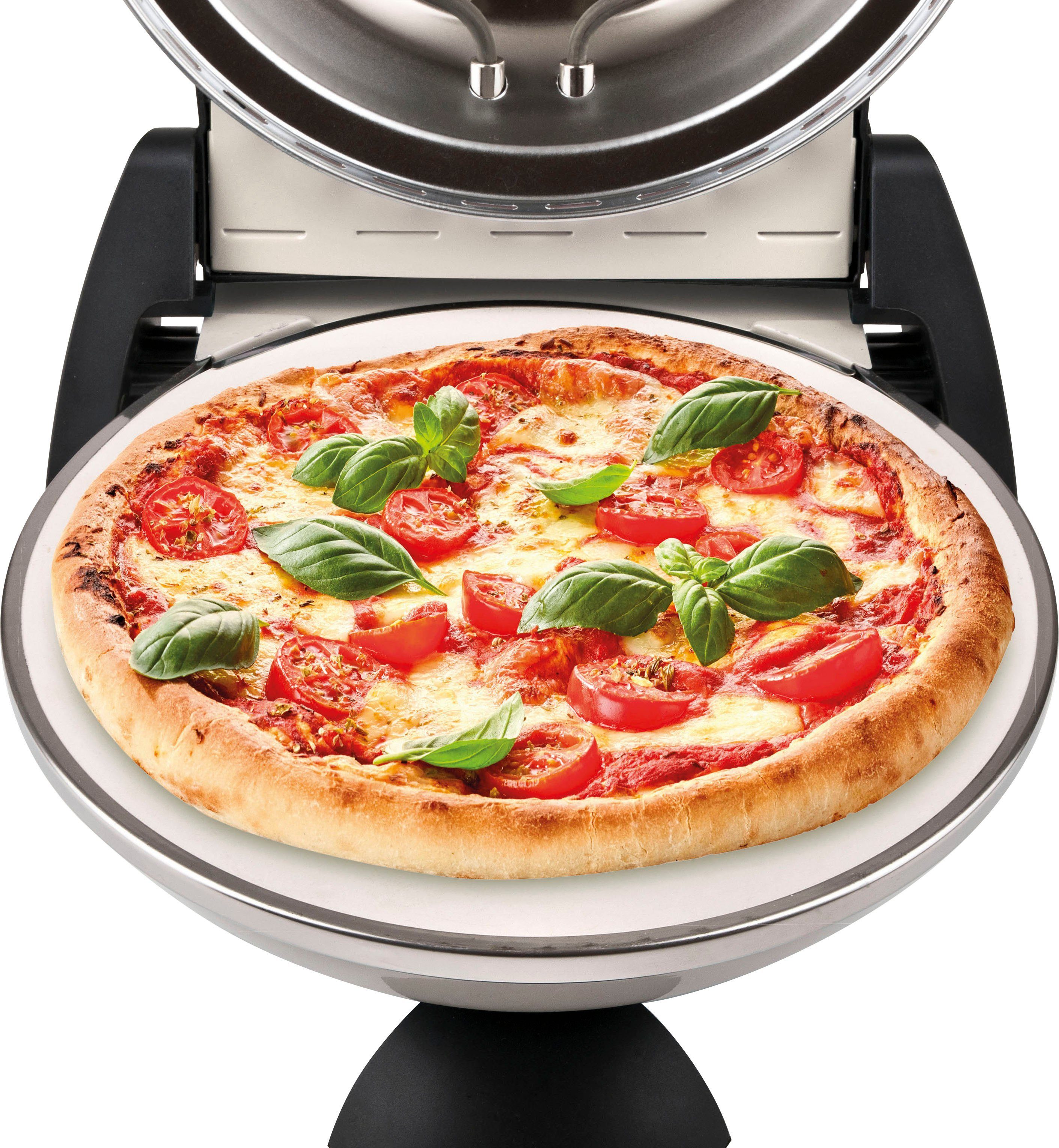 G3Ferrari Pizzaofen Delizia G1000617 Icy Cream Limited Edition, Zeitvorwahl mit akustischem Signal, mit Rezeptbuch