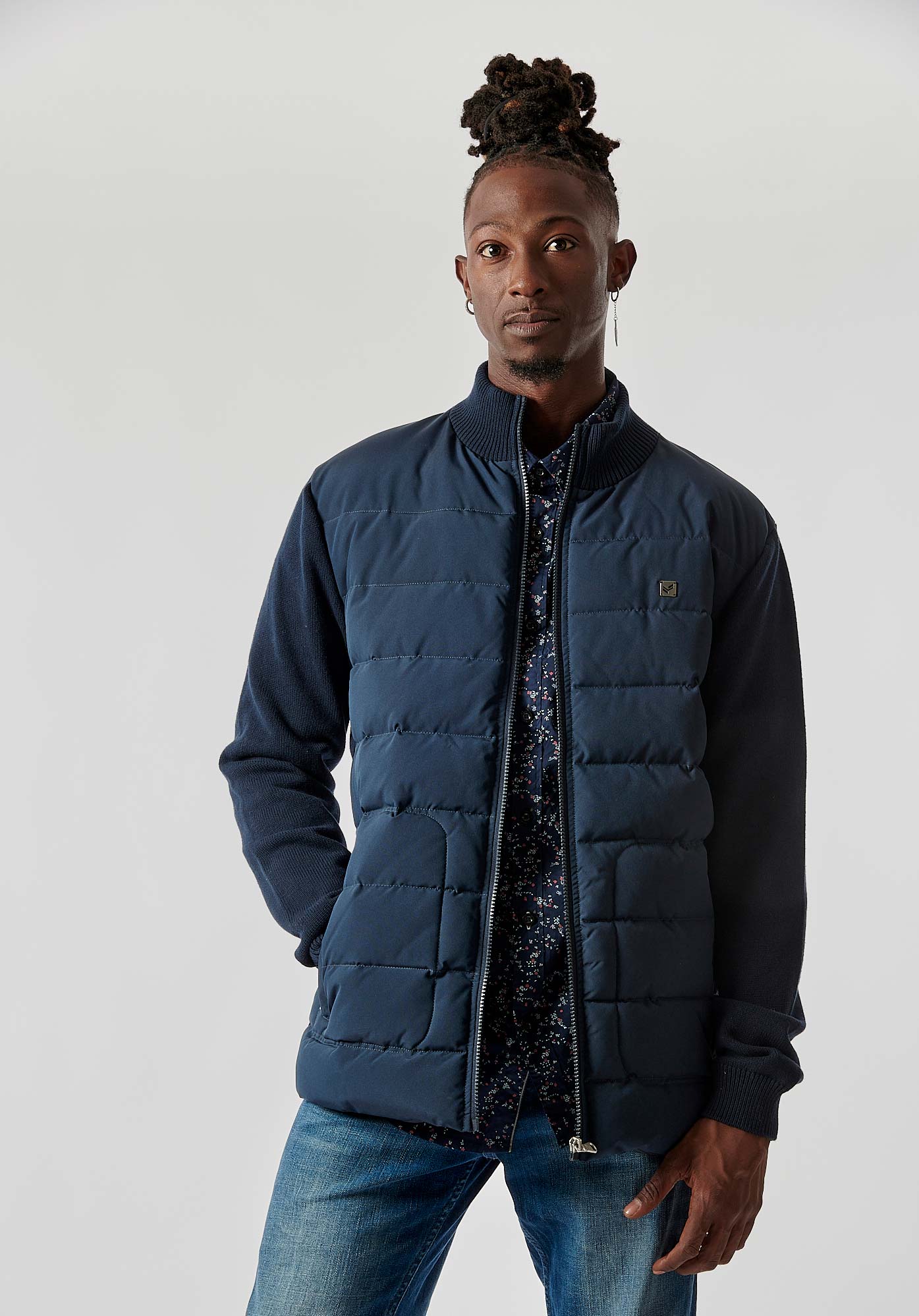 VADED  Gilet bleu homme