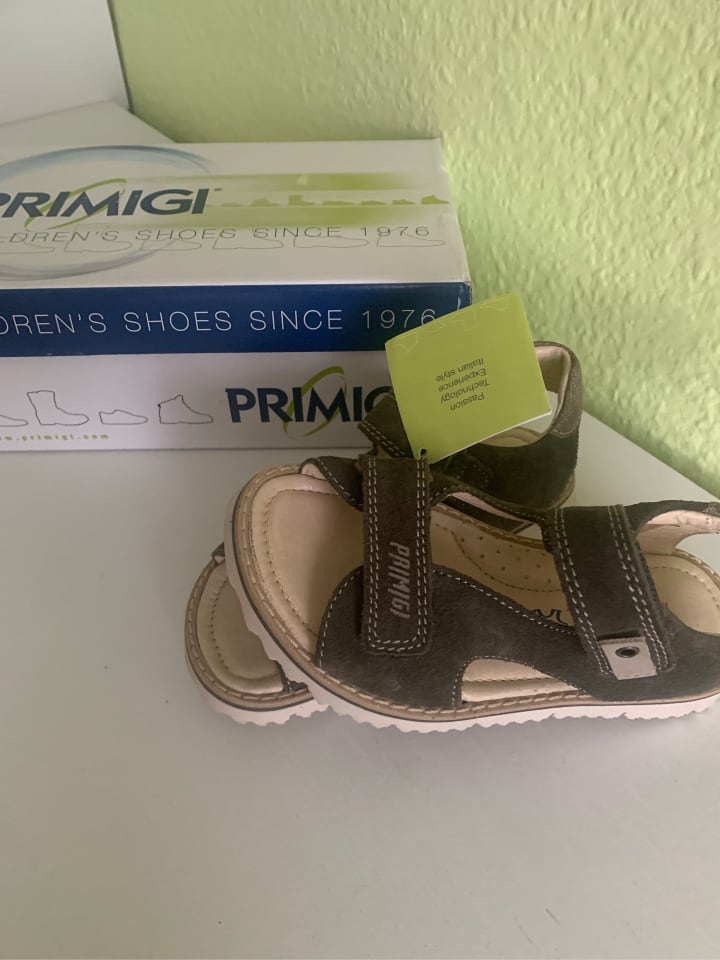 Primigi Leder-Sandalen in Khaki günstig kaufen 28