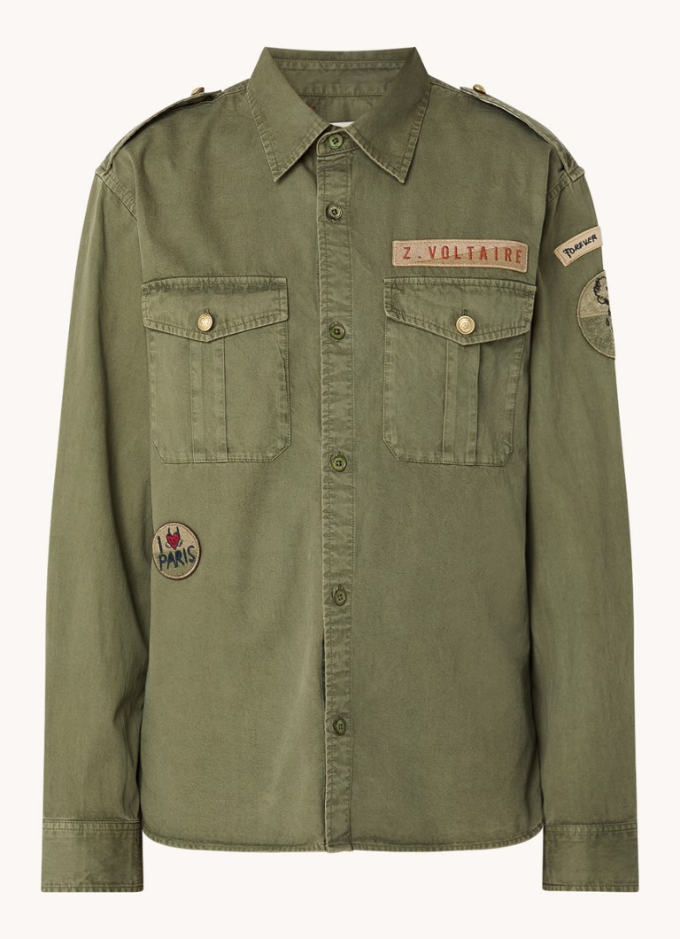 Zadig&Voltaire Taskal blouse with embroidery and breast pockets