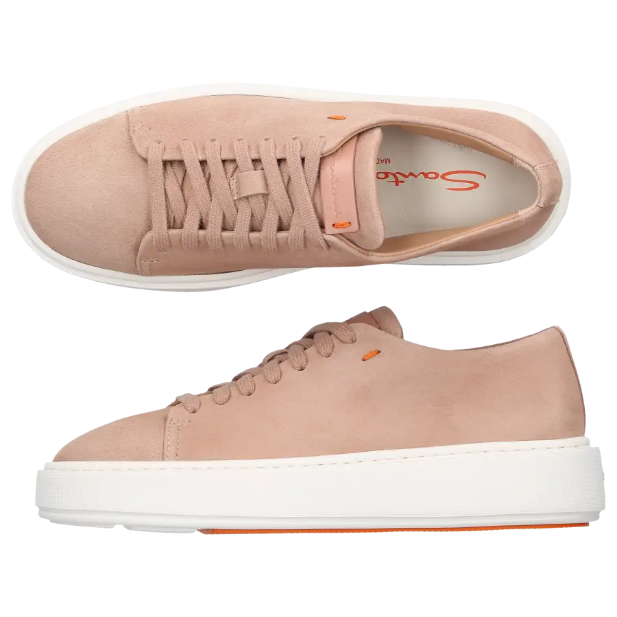 Santoni - Sneaker low 60994 Veloursleder - pink