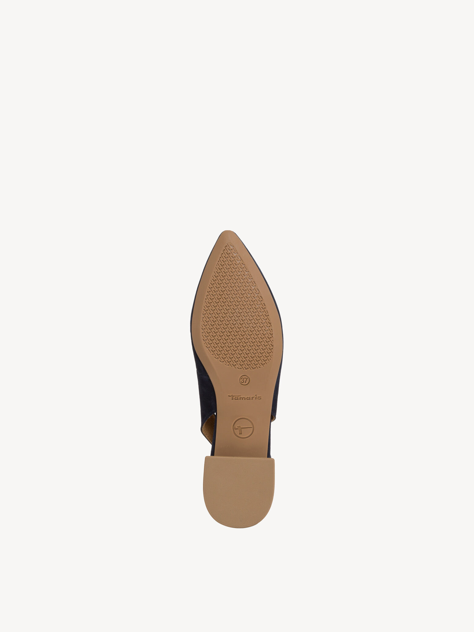 Escarpin en cuir - bleu