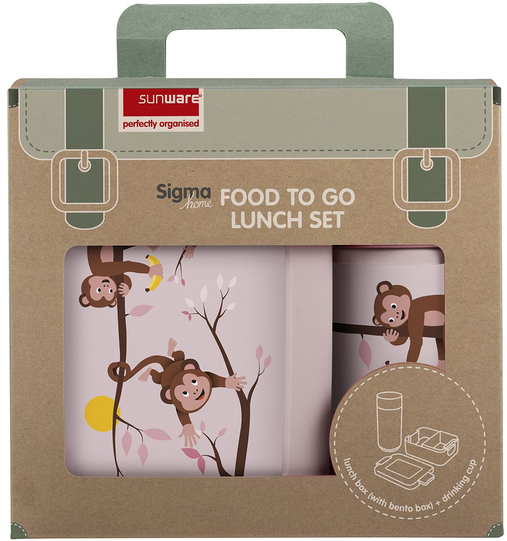 Sunware Sigma home Food to go Affe Lunchbox + Trinkflasche