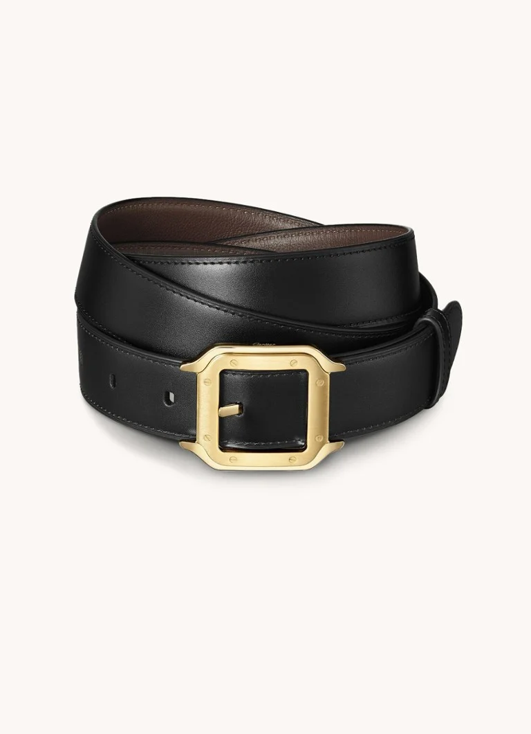 Curea din piele cu două fețe Cartier Santos CRL5000596