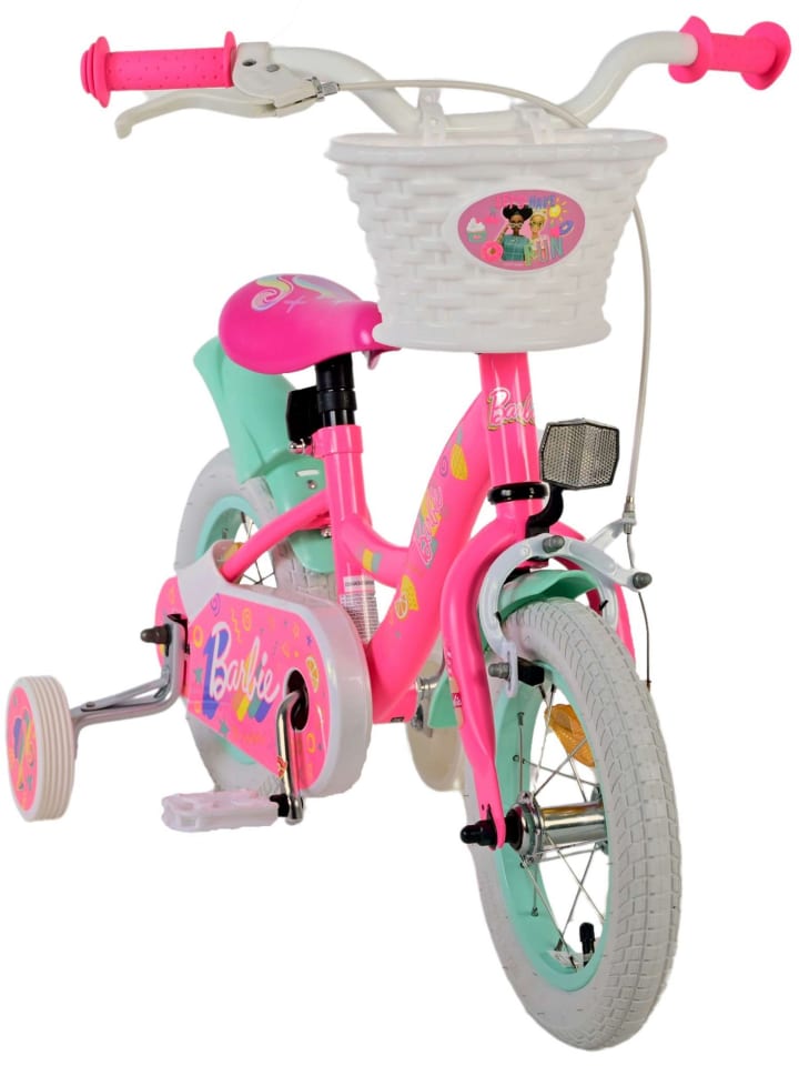 Volare Kinderfahrrad Barbie Fahrrad in Rosa für Mädchen 12 Zoll Kinderrad 3 Jahre günstig kaufen onesize