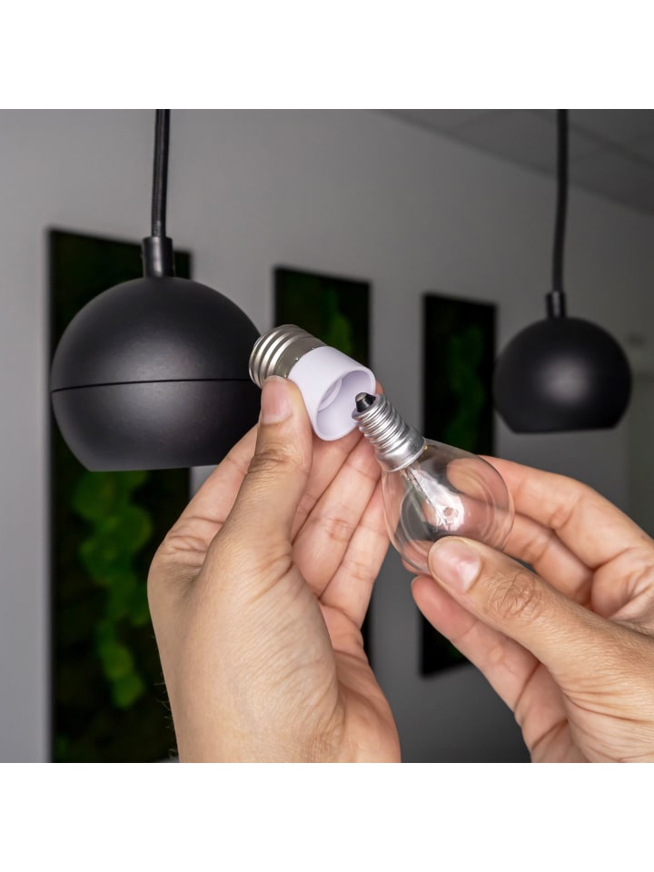 Intirilife 4er Set Lampenadapter GU10 auf E14 in WEISS günstig kaufen onesize