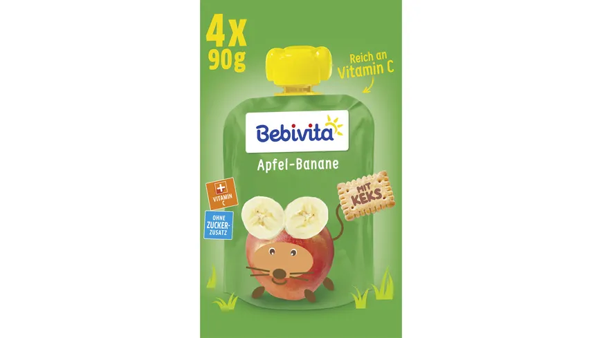 Bebivita Quetschbeutel Frucht und Keks 360 g