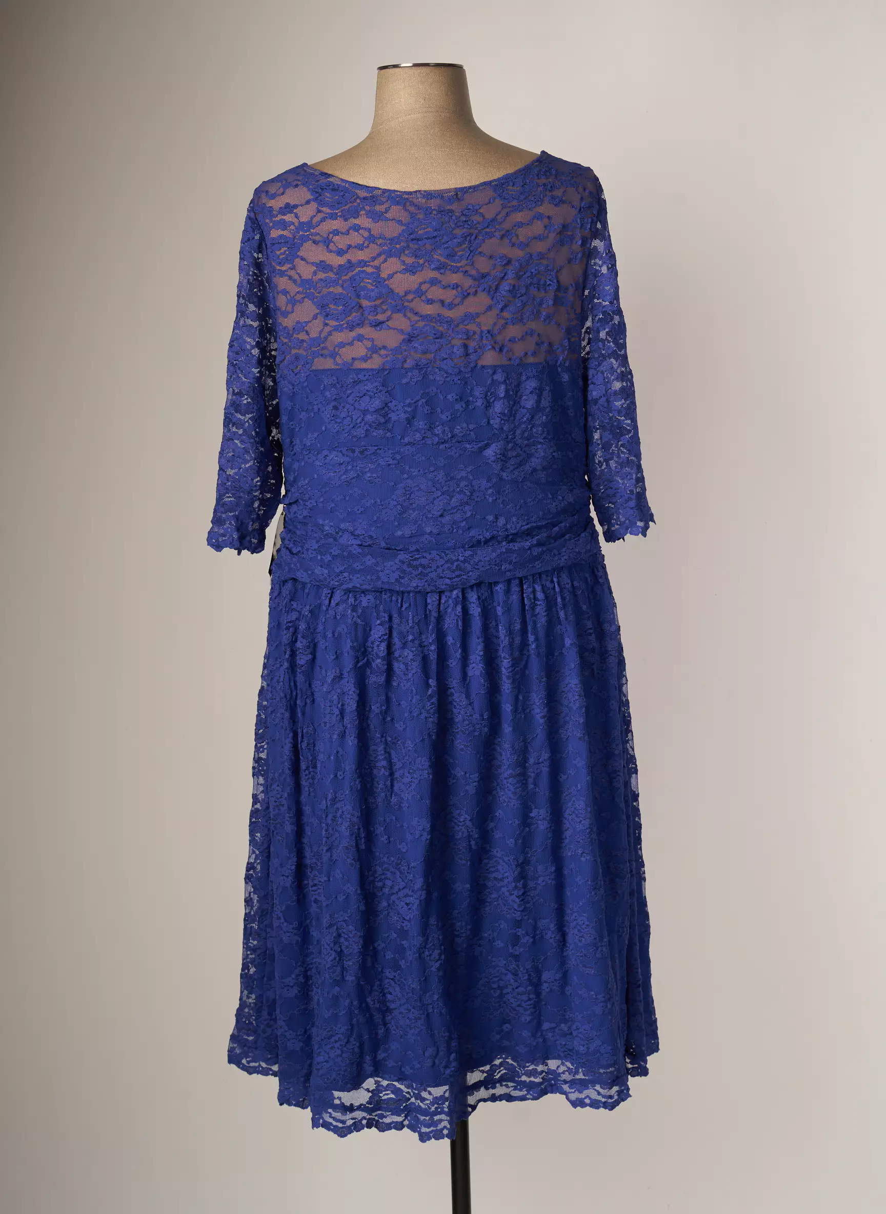 Kiyonna Robes Mi Longues Femme couleur bleu