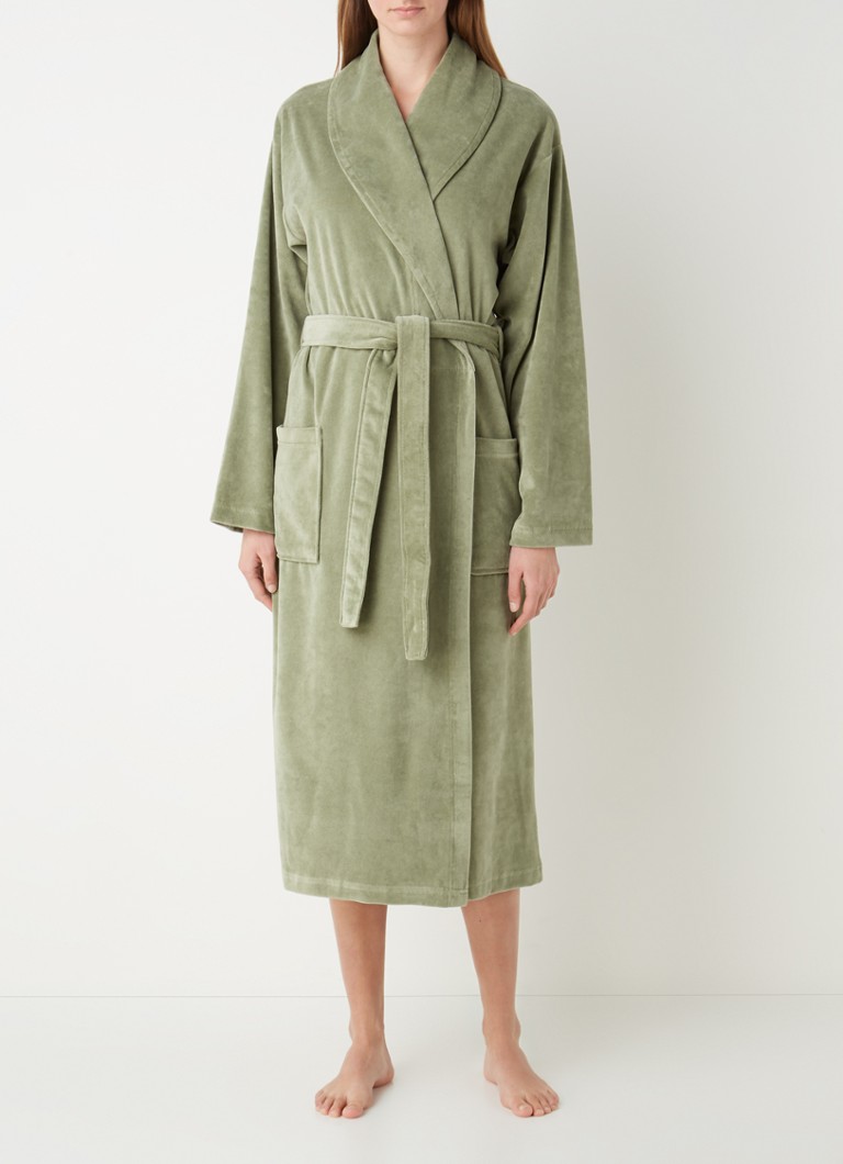 Szlafrok Vandyck Grace Velvet z kieszeniami bocznymi – unisex