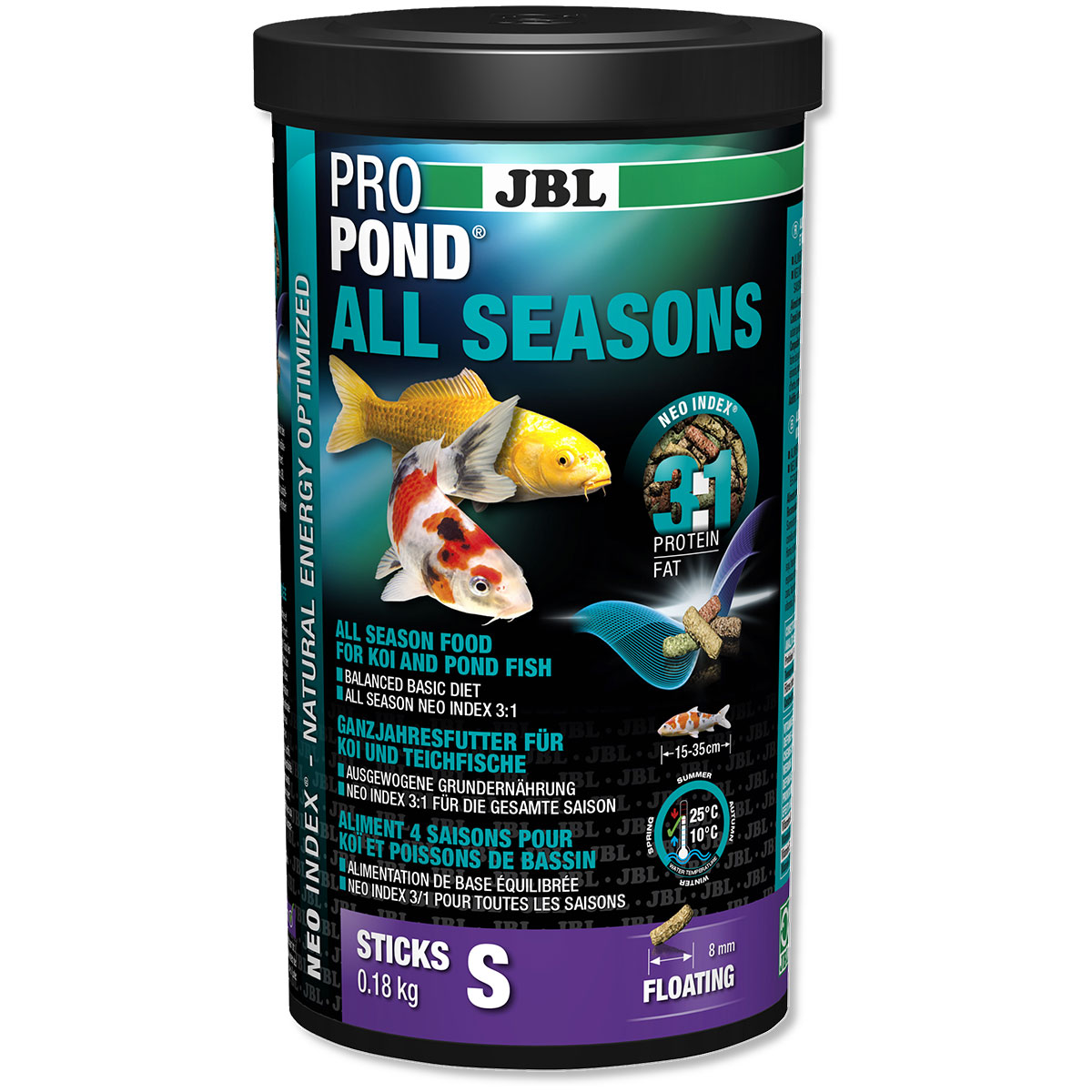 JBL ProPond Ganzjahresfutter für Koi und Teichfische