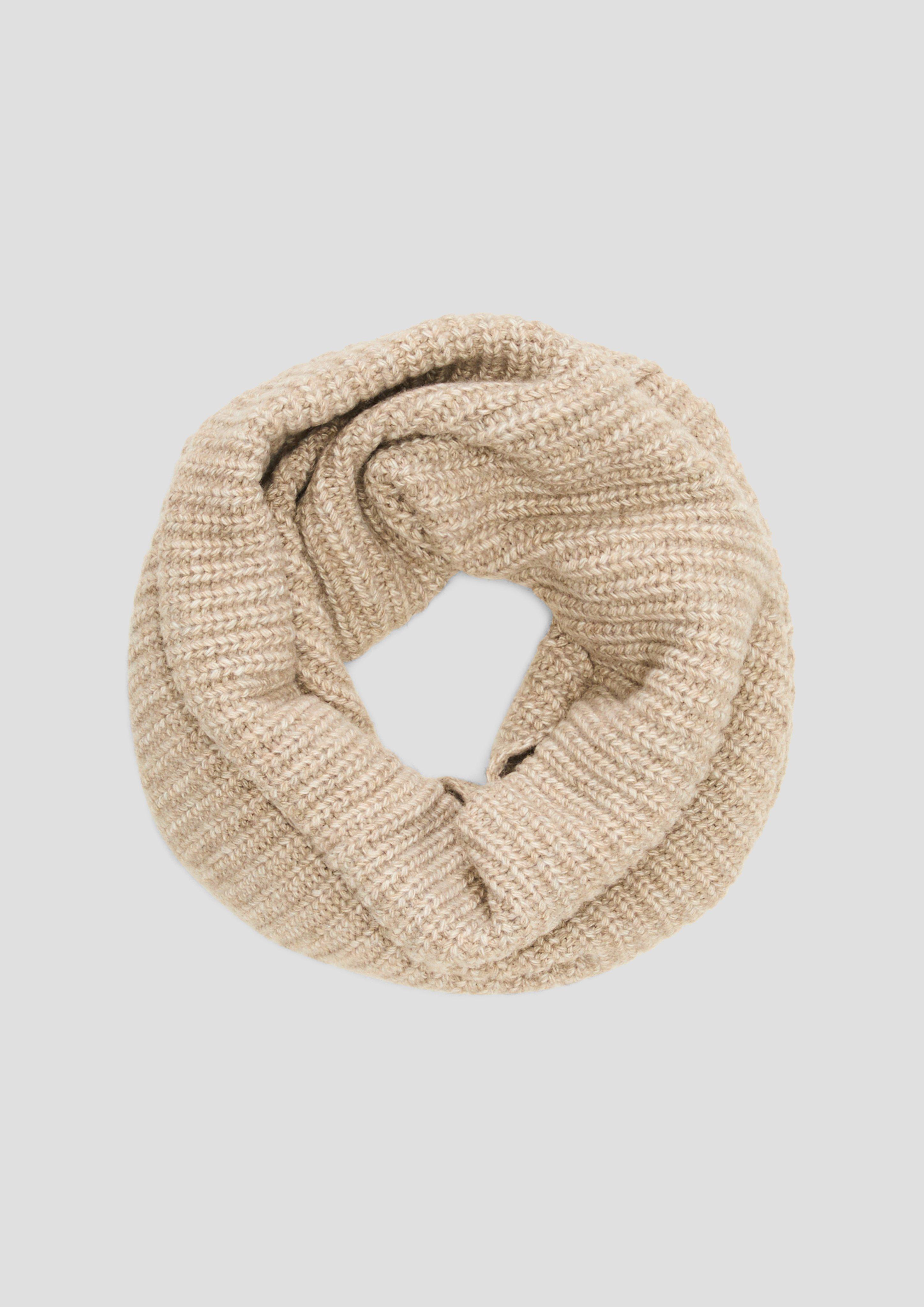 Loop-Schal in Rippstrick mit Wolle  2137712-82W2