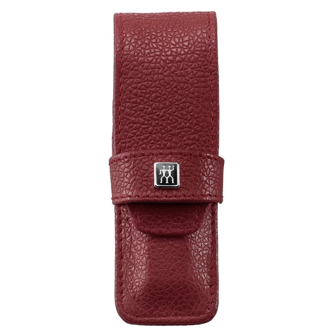 Twinox Taschen-Etui. Rindleder. rot. 2-tlg.