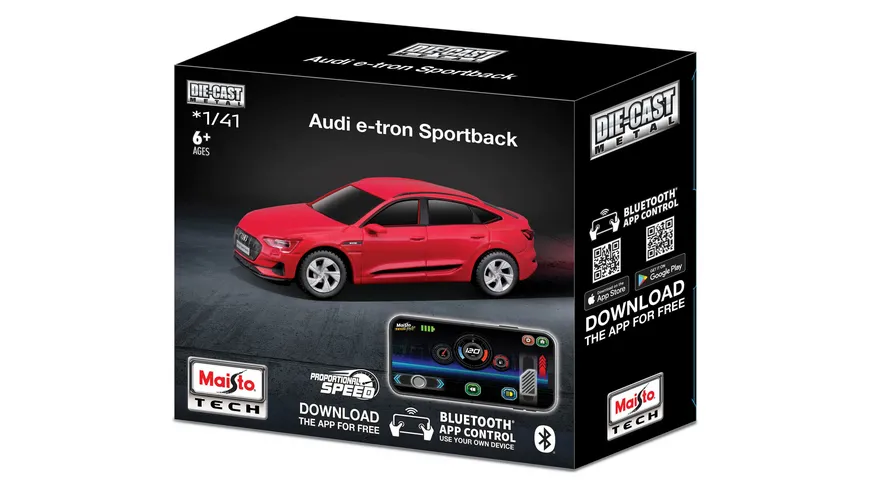 Maisto Tech - Audi E-tron (Bluetooth 5.0) (2,4 GHz) USB