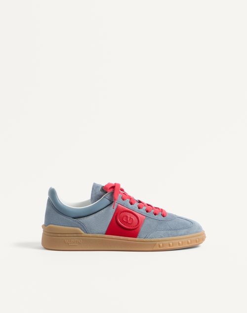 Baskets basses Upvillage en cuir fendu et cuir de veau nappa