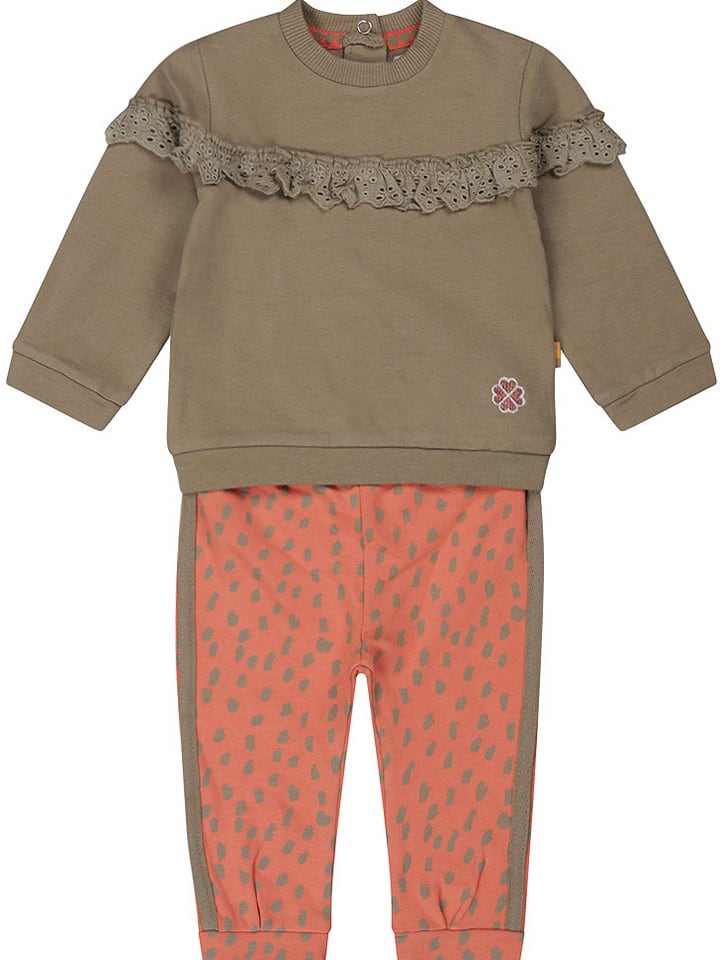 Dirkje 2tlg. Outfit in Orange/ Khaki günstig kaufen