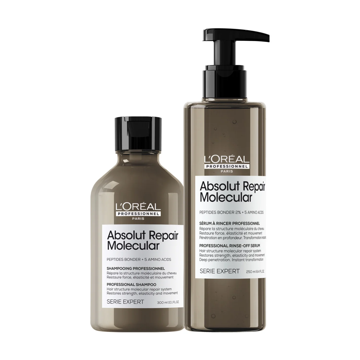 EKSPERTŲ SERIJOS „Absolut Repair Molecular Duo“ rinkinys – plaukų priežiūros priemonės