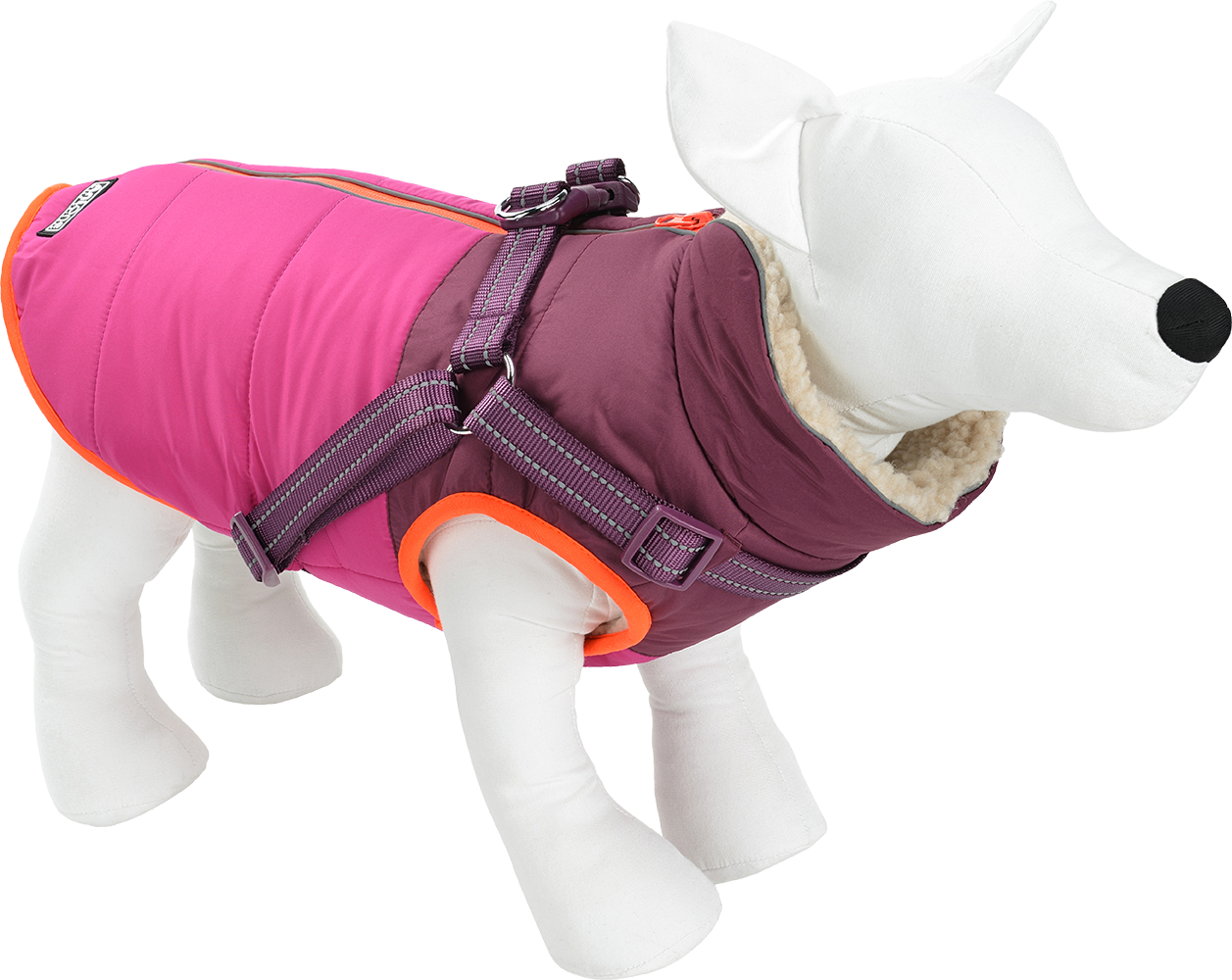 AniOne Hundegeschirre AniOne Wintermantel mit Geschirr Polly 54 cm