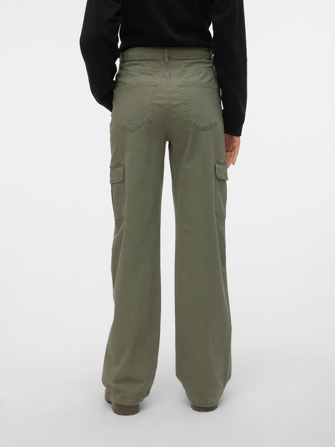 VMTESSA Hohe Taille Weit geschnitten Jeans