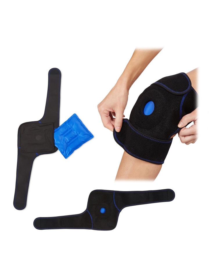 relaxdays 2x Kühlkissen in Schwarz/Blau günstig kaufen onesize