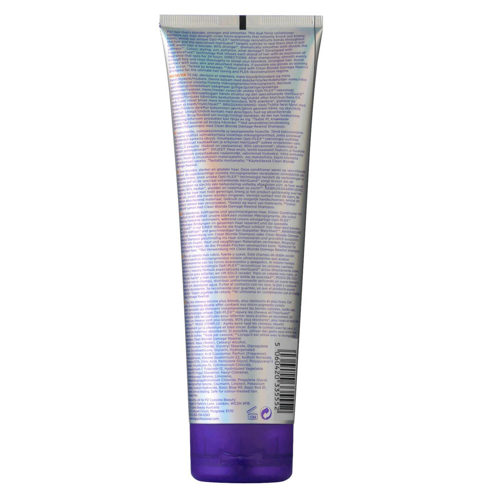 Fudge Clean Blonde Damage Rewind Violet-Toning Conditioner Aprés-shampooing