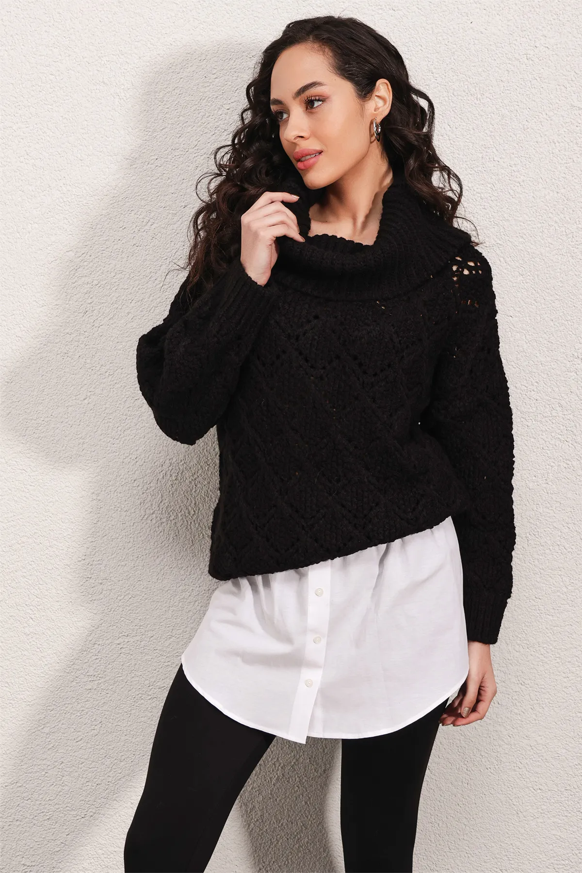 Bigdart  1888 Sweatshirt-Unterhemd-Hemdrock – Weiß