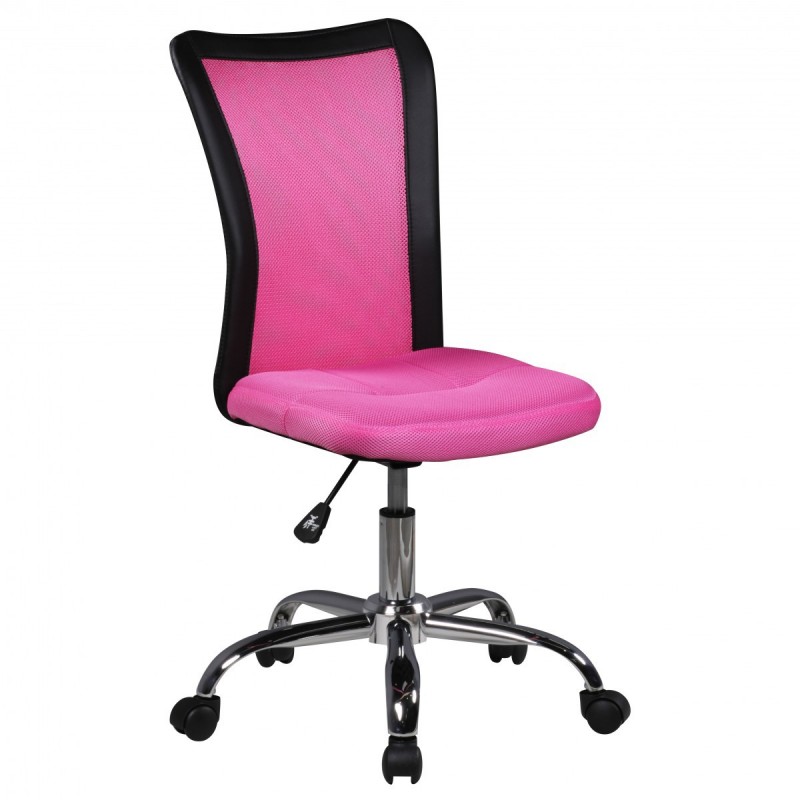 Amstyle Jugendstuhl Lukas Kinderzimmerstuhl Kinderdrehstuhl Netz Pink Schreibtischstuhl höhenverstellbar