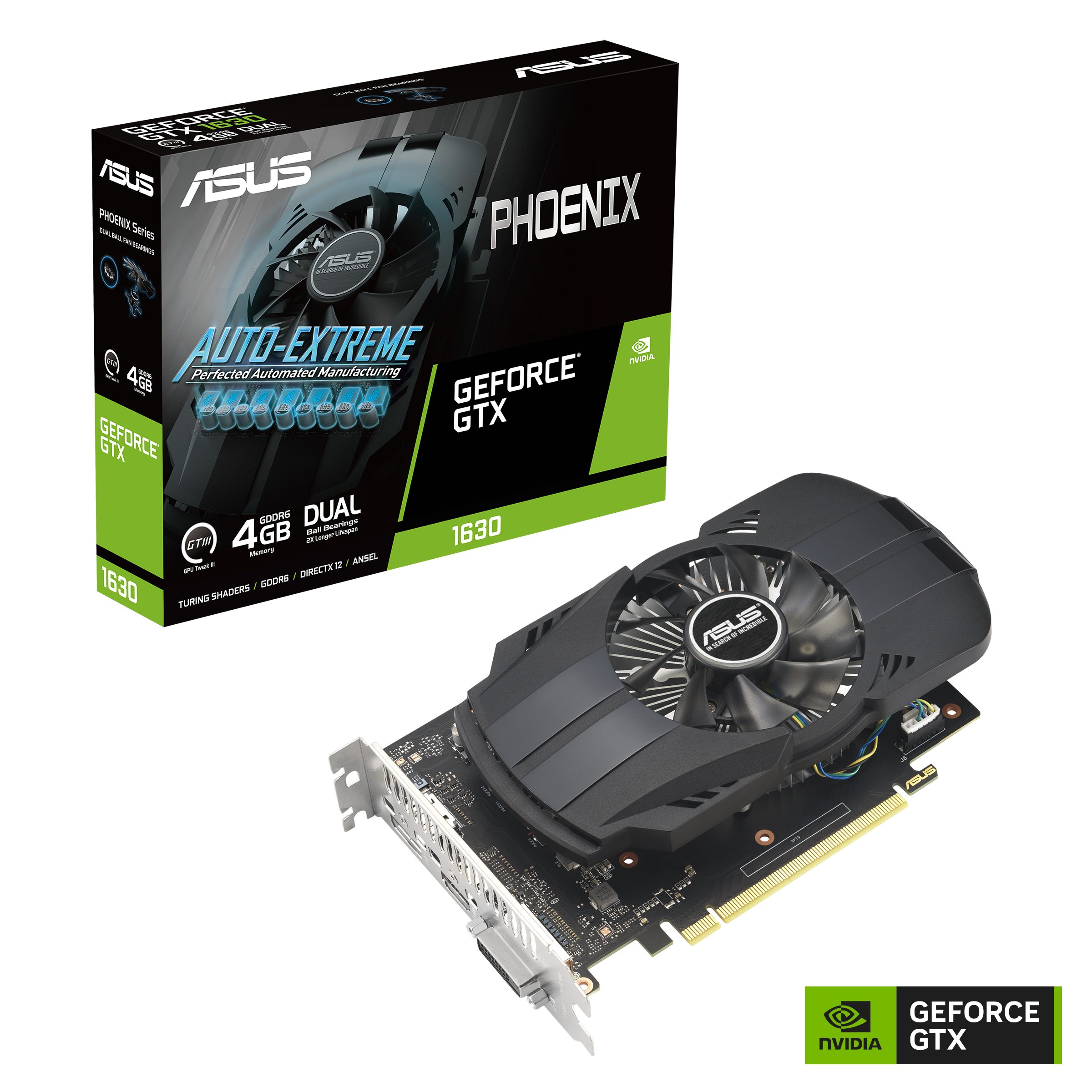 Asus PH-GTX1630-4G-EVO Grafikkarte (4 GB, GDDR6)