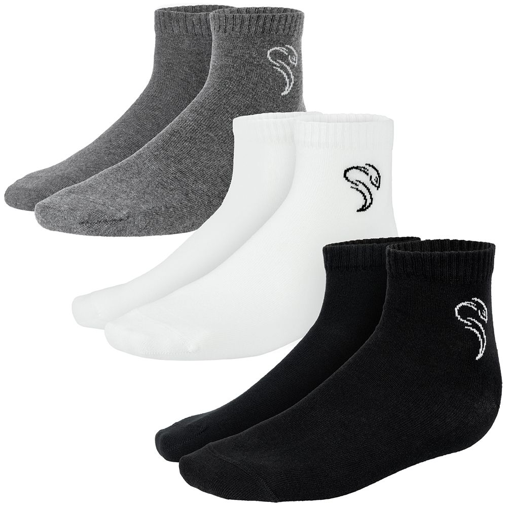 Black Snake 3-Pack Multi Pure Comfort Quarter Sneakersocken
