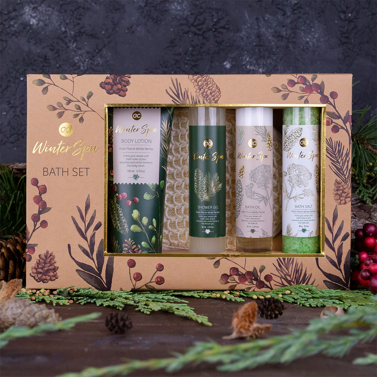 accentra Badeset WINTER SPA in Geschenkbox