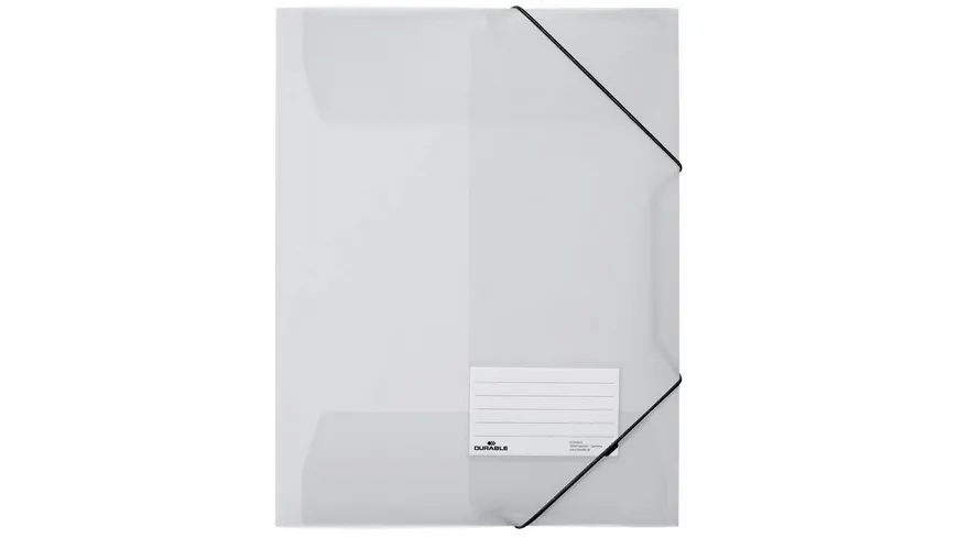 DURABLE Eckspanner A4 transparent mit Beschriftungsfenster transparent